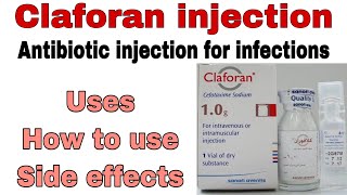 claforan injection uses in urdu cefotaximeAntibiotic injectionClaforan injection dose side effect [upl. by Ettelocin528]