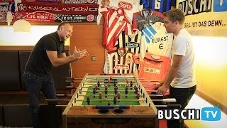 BuschiAusraster beim Kickern mit Profi Christian Deutinger [upl. by Eudocia827]