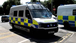 Essex Police  VW Crafter Public Order Van Light Demo [upl. by Washburn]