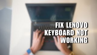 😍 FAST Fix Lenovo Keyboard Not Working Windows 1011  How To [upl. by Tews]