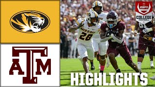 Missouri Tigers vs Texas AampM Aggies  Full Game Highlights  ESPN College Football [upl. by Etheline]