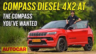 Jeep Compass 4x2 AT review  2WD diesel now with an automatic gearbox  First Drive  Autocar India [upl. by Yona431]