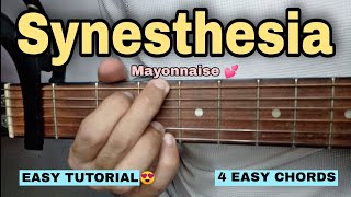 Synesthesia Guitar Tutorial  Mayonnaise EASY CHORDS [upl. by Fattal265]