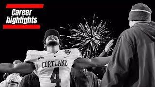 CORTLAND FOOTBALL NATIONAL CHAMPION JJ LAAP CAREER HIGHLIGHTS [upl. by Stricklan]