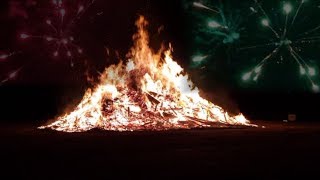 🚨🔥 Großes Fasnachtsfeuer Scheibenschlagen und Feuerwerk in RickenbachAltenschwand [upl. by Sillek]