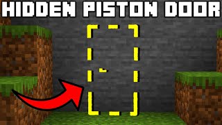 🦅 Minecraft Bedrock 119  EASY HIDDEN PISTON DOOR TUTORIAL [upl. by Ygief844]