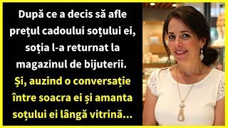 După ce a decis să afle prețul cadoului soțului ei soția la returnat la magazinul de bijuterii [upl. by Brookner]