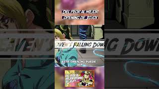 DEL PEOR AL MEJOR OPENING DE JOJOS PARTE 14  Jojos Bizarre Adventure jojo anime shorts [upl. by Nahtanod]