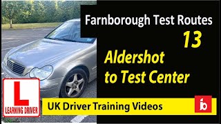 Aldershot to exam center part 13  farnborough driving routes [upl. by Sset676]