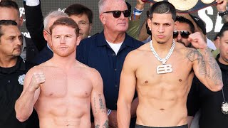 Canelo vs Edgar Berlanga • Full Weigh In amp Face Off Video [upl. by Delano]