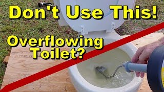 Dont Use Drain Snake in Toilet Best Way to Unclog Toilet Bowl [upl. by Naeloj]