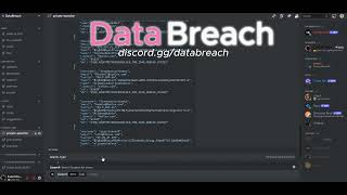 Data Breach Discords 1 Breaching Tool [upl. by Woody]