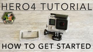 GoPro HERO 4 Black amp Silver Tutorial How To Get Started [upl. by Gnilyarg]