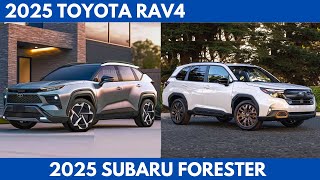 New 2025 Toyota RAV4 Vs 2025 Subaru Forester  are compact SUVs A HeadtoHead Comparison [upl. by Gemini310]