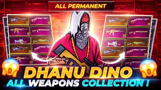 Dhanu Dino Richest Op Weapon Collections  How To Get a Permanent Gun Skins in Free Fire in Telugu [upl. by Beitnes551]