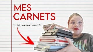 JE VOUS MONTRE TOUS MES CARNETS  IL Y EN A BEAUCOUP  😂 [upl. by Eggett]