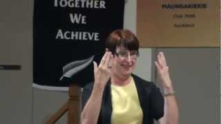 Cynthia Mitchell  Higher Performance Leadership Speech  Maungakiekie Toastmasters 2013 [upl. by Zaid]