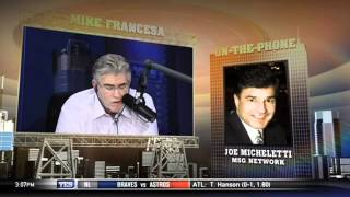 Joe Micheletti talks Rangers on Francesa [upl. by Nihi]