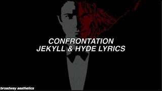 Confrontation  Jekyll amp Hyde Lyrics [upl. by Glynas]