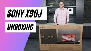 Unboxing The New Sony X90J Series  XR65X90J [upl. by Sirovat]