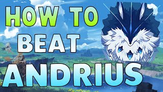 How to EASILY beat Andrius Lupus Boreas in Genshin Impact Free to Play Friendly [upl. by Sachi]