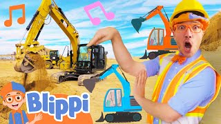 Im an EXCAVATOR song  Music Video  Blippi Vehicle Songs  Fun Educational Videos for Kids [upl. by Atsedom]