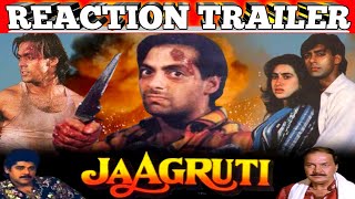 Jaagruti 1992Reaction TrailerBollybood Full Action MovieSalman KhanKarisma Kapoor [upl. by Ilac331]