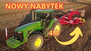 NOWY NABYTEK W POLU Potinger synkro 4030 John Deere 8200 [upl. by Ileane319]