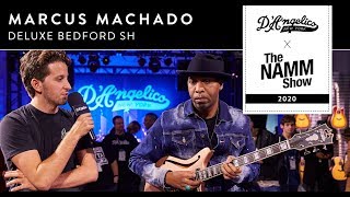 Marcus Machado amp The Deluxe Bedford SH LE at NAMM2020  DAngelico Guitars [upl. by Emoraj349]