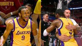 Bronny James SHUTS UP HATERS In Front Of Coach JJ Reddick 🔥 l Lakers vs Hawks [upl. by Namyac]