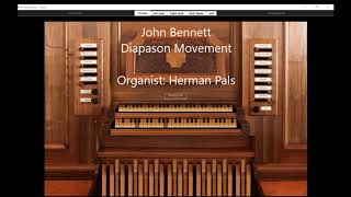 John Bennett Diapason Movement Old English Organ Music Book IV Hauptwerk Azzio [upl. by Froehlich]