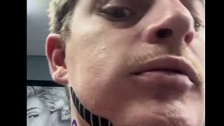 UPCHURCH SHOWS OFF NEW CREEKER NECK TATTOO UpchurchOfficial [upl. by Rehpotsirhcnhoj]