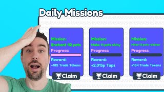 How to get Daily Missions Tapping Simulator Roblox [upl. by Yrram]