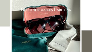 Gucci Sunglasses Unboxing  2022 Birthday Gift [upl. by Nnaeus]