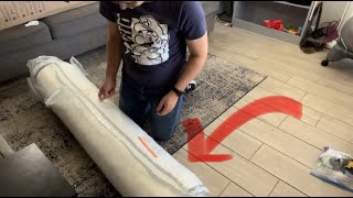 Unboxing everything that came with this mattress  review  Vesgantti 10in Queen Mattress Review [upl. by Cirdahc]