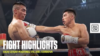 FIGHT HIGHLIGHTS  Julio Cesar Martinez vs Joel Cordova [upl. by Etep]