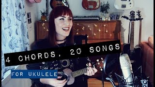 4 CHORDS 20 SONGS ON UKULELE C  G  Am  F  idatherese [upl. by Slin800]