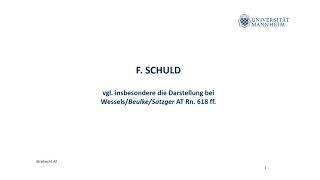 Strafrecht AT Teil 11 Schuld [upl. by Wendy162]