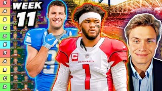 Week 11 Fantasy Football Rankings amp Tiers QB amp TE [upl. by Yrellam]