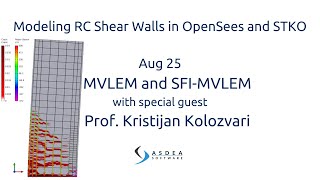 Modelling RC Shear Walls in OpenSees and STKO  MVLEM and SFIMVLEM [upl. by Heise]