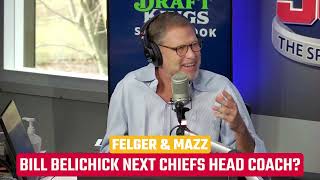 Belichick Wants to Coach Chiefs Waiting for Andy Reid to Retire  Felger amp Mazz [upl. by Franek419]