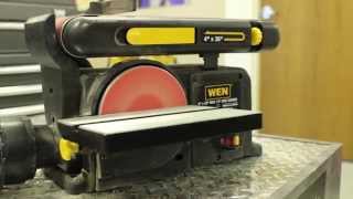 How to Change the Belt on a Belt Disc Sander [upl. by Reiner591]