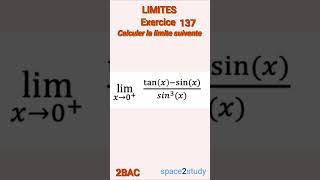 Exercice 137 Limites 2BAC Maths [upl. by Jorry802]