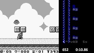 GB Super Mario Land 2 in 004155 TAS by mugg amp Masterjun [upl. by Hubbard]