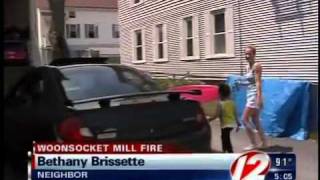 neighbors affected by woonsocket mill fire [upl. by Hilaire]