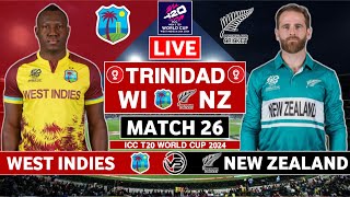 West Indies vs New Zealand Live Match  WI vs NZ Live Match Today  ICC T20 World Cup Live Scores [upl. by Yenahs850]