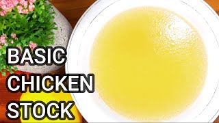 Basic Chicken Stock  The Best Soup Base [upl. by Addi178]