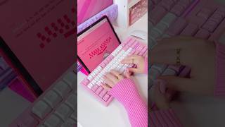 Keyboard ASMR satisfying typing sounds 🩷 [upl. by Gaspar33]