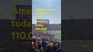 110000 Michigan fans Michigan vs Arkansas State Week 3 2024 michiganfootball collegefootball [upl. by Camarata]