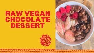 Vegan Healthy Dessert  Chocolate avocado Mousse [upl. by Hjerpe]